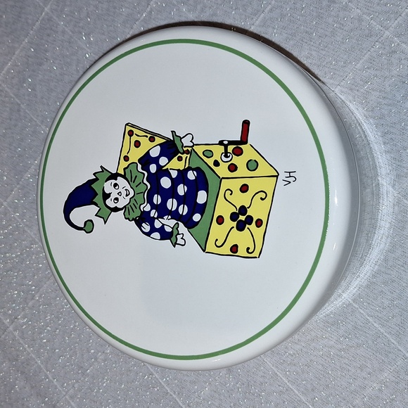 🃏 Pfaltzgraff Decorative Ceramic Box with Jack In The Box Jester Design - Picture 1 of 13